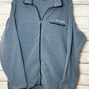 Columbia - Men's Fleece Full Zip Jacket - Size Large - Gray
